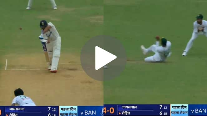 [Watch] Rohit Sharma Departs Cheaply As Najmul Shanto Grabs A Stunner In IND Vs BAN 1st Test